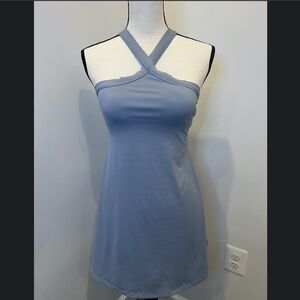Halara Crossneck dusty blue/grey active  set